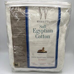 Wamsutta Soft Egyptian Cotton Blanket Twin 66x90